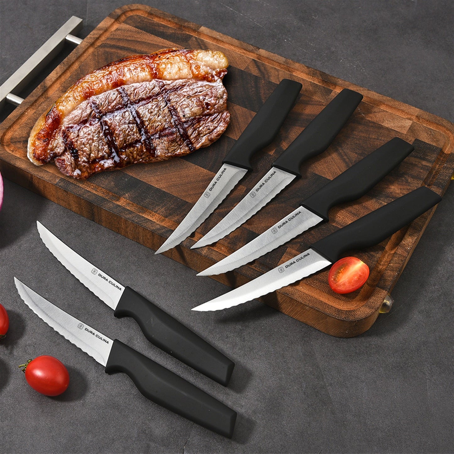 14-Piece Knife Block Set - High Carbon Stainless Steel With Ergonomic Handles