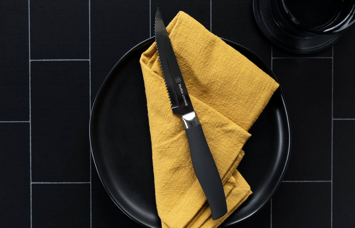 Titan Set of 4 Steak Knives - Black