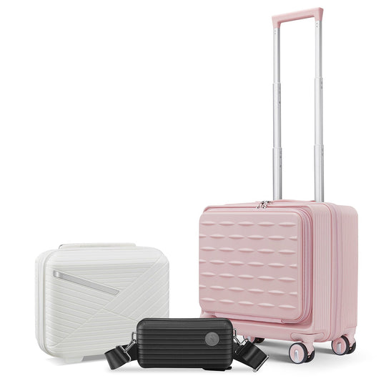 18" Carry on Luggage With Front Open Door & Laptop Interlayer