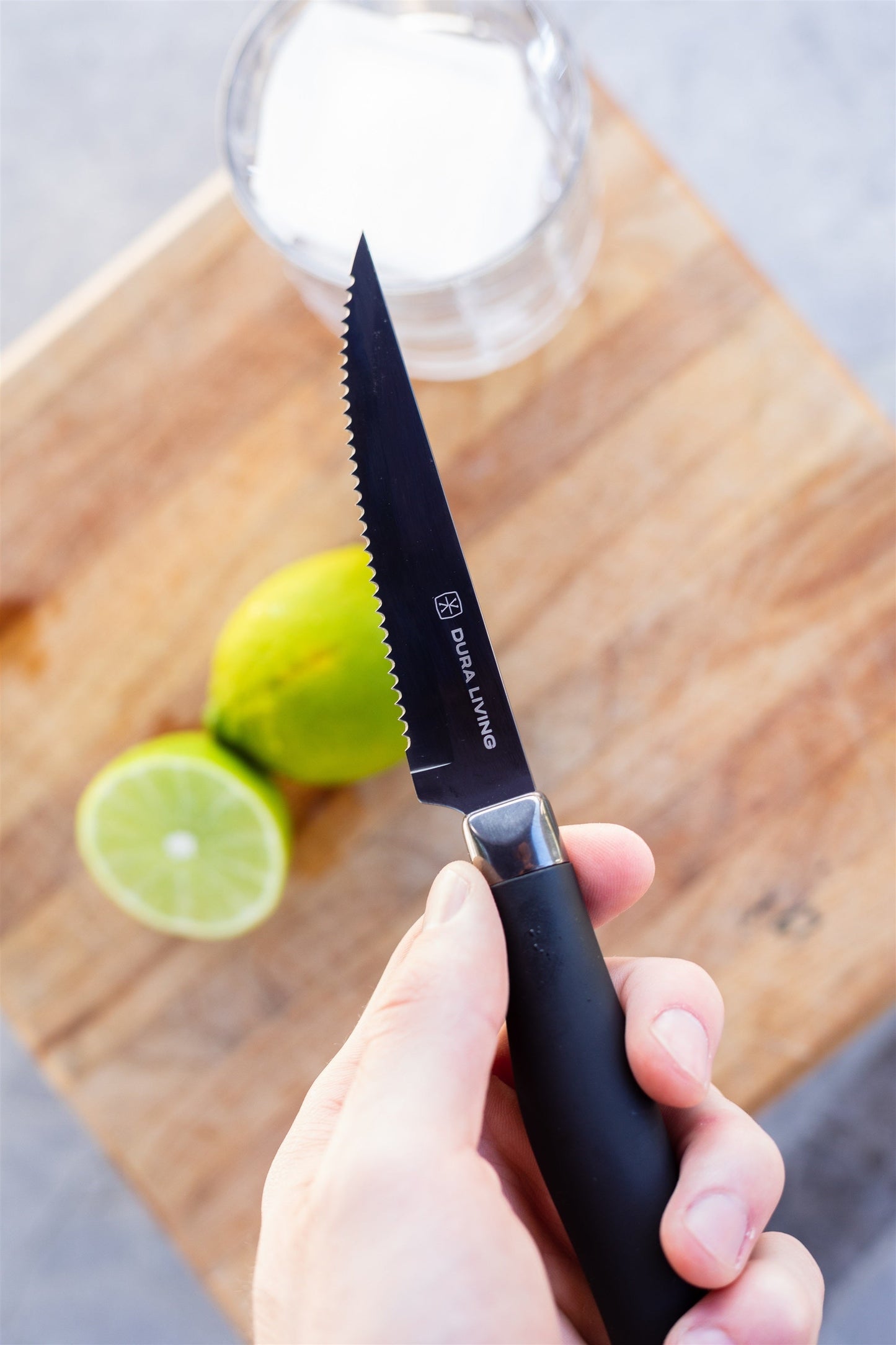 Titan Set of 4 Steak Knives - Black