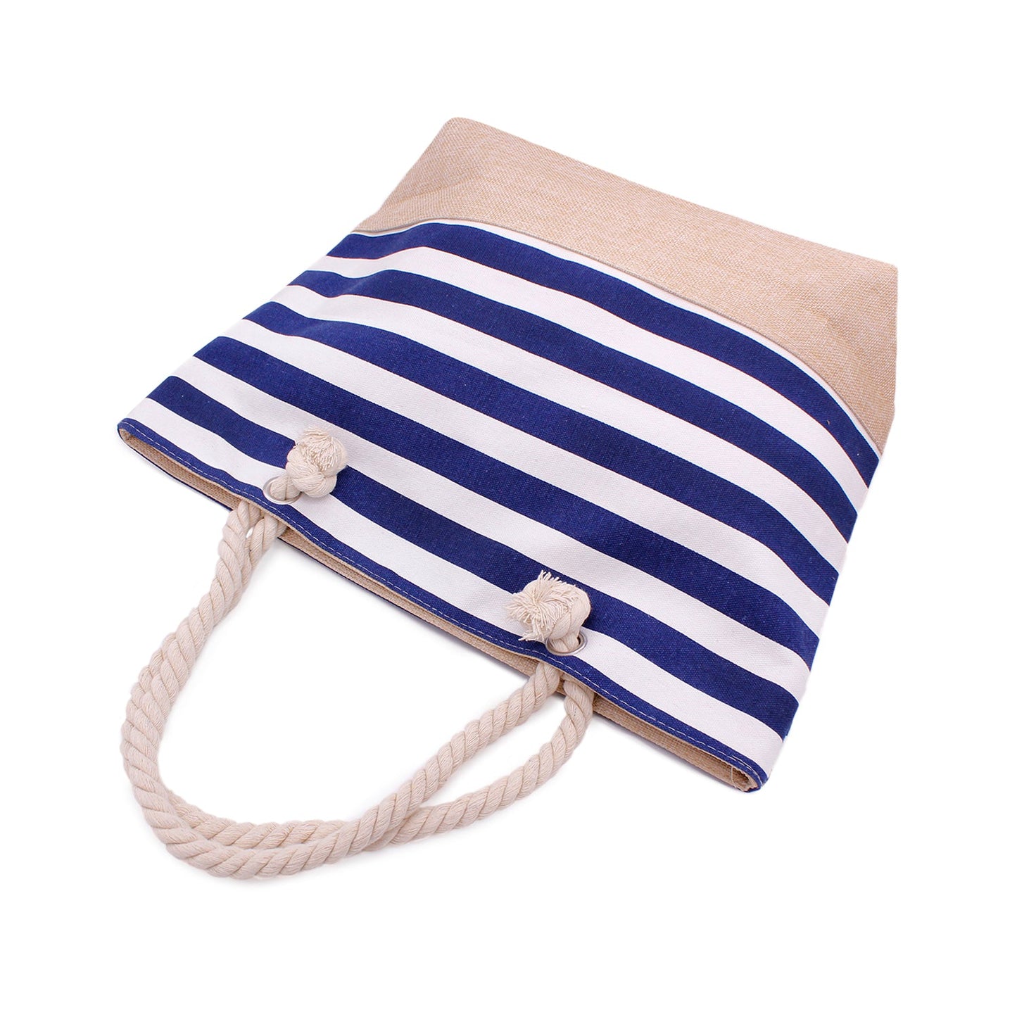Classic Navy Stripes Beach Bag
